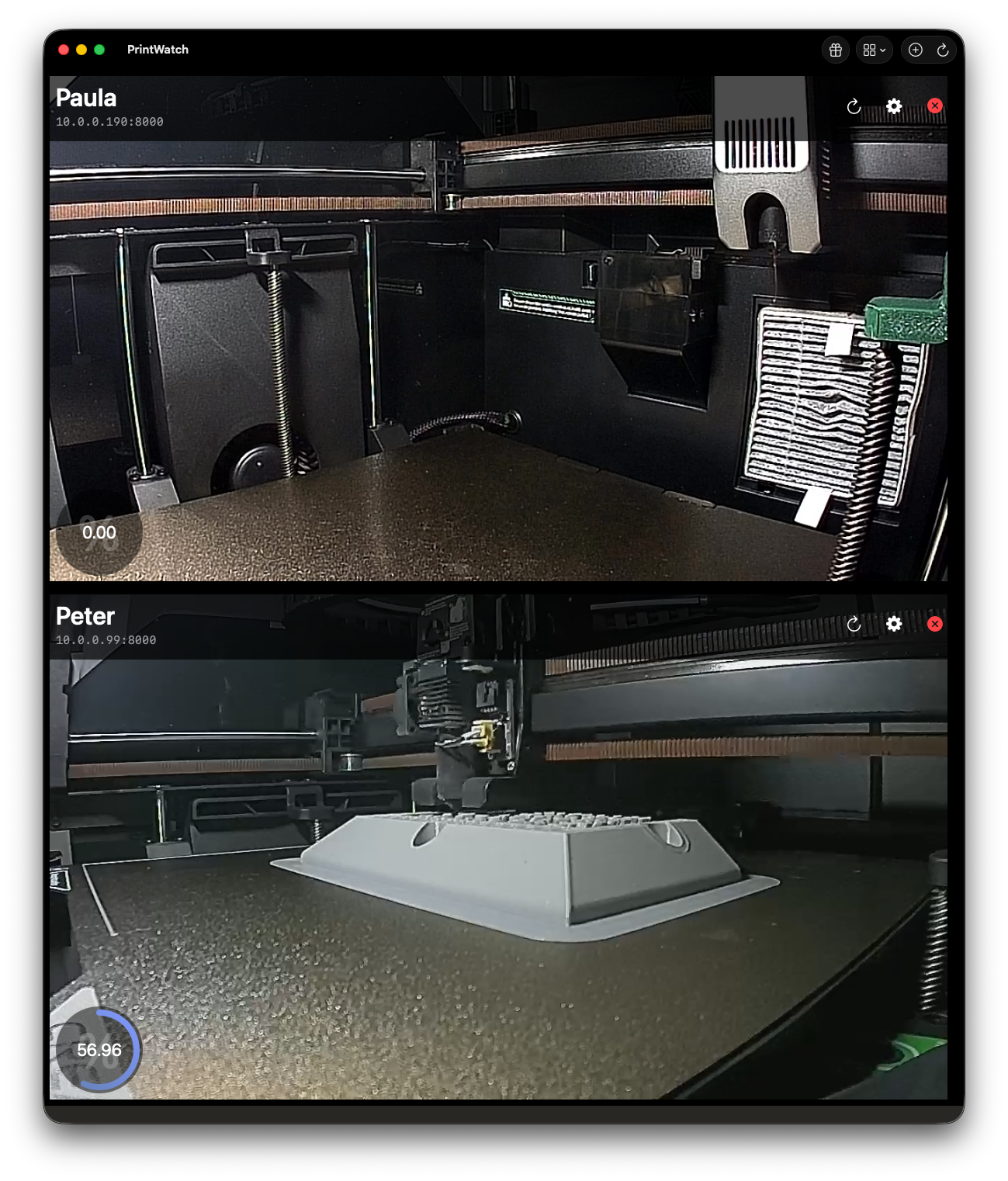 PrintWatch Main View